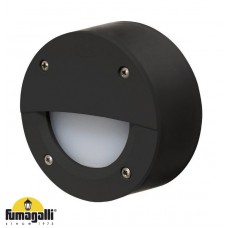 Φωτιστικό Επίτοιχο με Λάμπα LED 3W 230V 350lm CCT Ρητίνης Μαύρο IP66 Fumagalli ExtraLeti 100